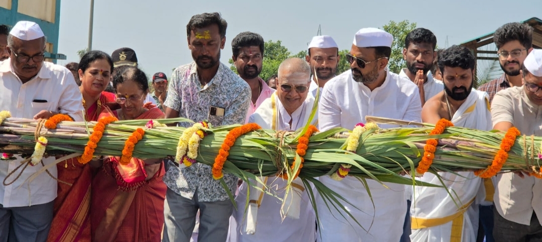 ಹರ್ಷ ಶುಗರ್ಸ್ ಕಬ್ಬು ನುರಿಸುವ ಹಂಗಾಮಿಗೆ ಚಾಲನೆ