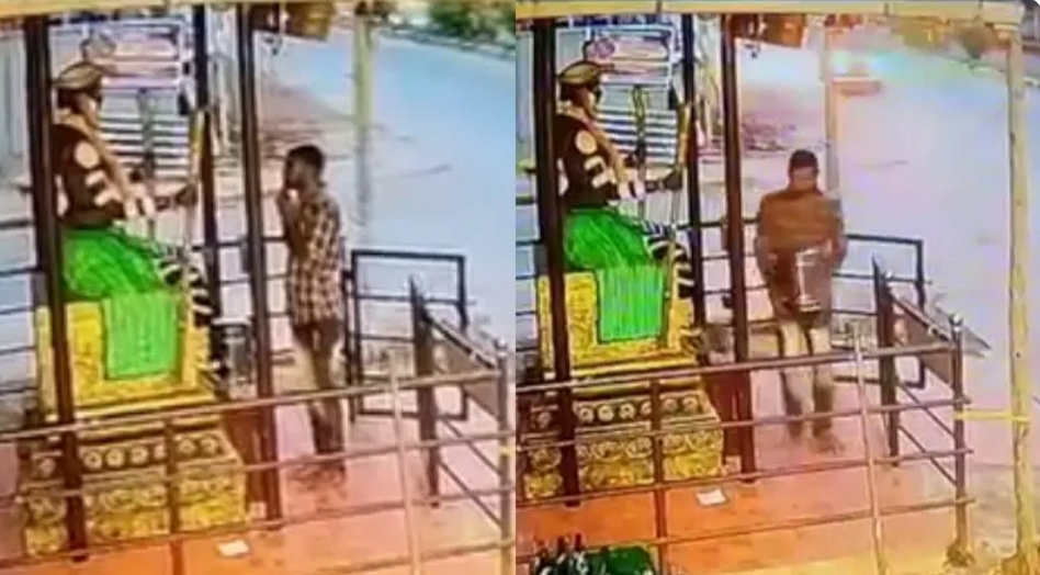ಕೊರಗಜ್ಜನಿಗೆ ನಮಿಸಿ ಕಾಣಿಕೆ ಹುಂಡಿ ಕದ್ದೊಯ್ದ ಕಳ್ಳ, ಸಿಸಿಟಿವಿಯಲ್ಲಿ ಸೆರೆಯಾಯ್ತು ದೃಶ್ಯ