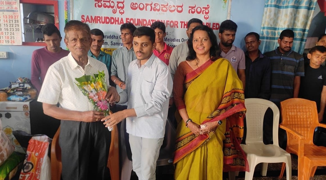 ಸಮೃದ್ಧ ವಿಕಲಚೇತನರ ಸಂಸ್ಥೆಗೆ ಅಗತ್ಯ ಸಾಮಗ್ರಿ ದೇಣಿಗೆ ನೀಡಿದ ಪ್ರಯತ್ನ ಸಂಘಟನೆ